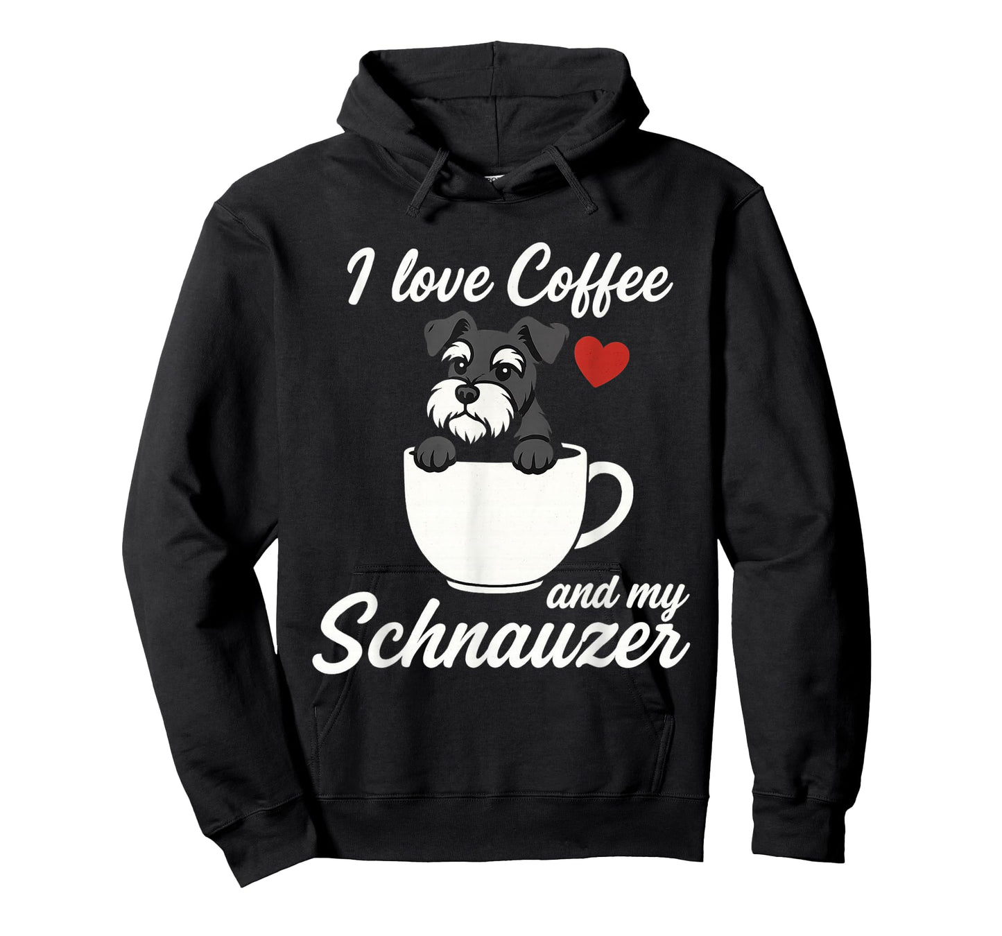 I Love Coffee and My Schnauzer Dog Lovers T-Shirt