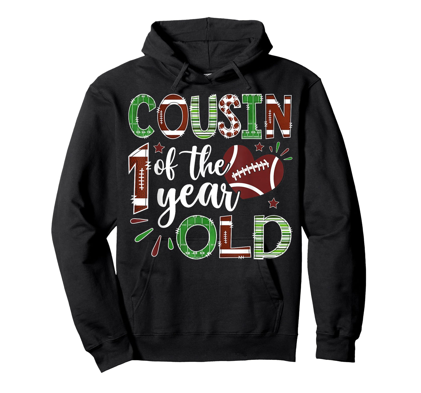 Cousin of The 1 Year Old Football First Birthday Boy T-Shirt