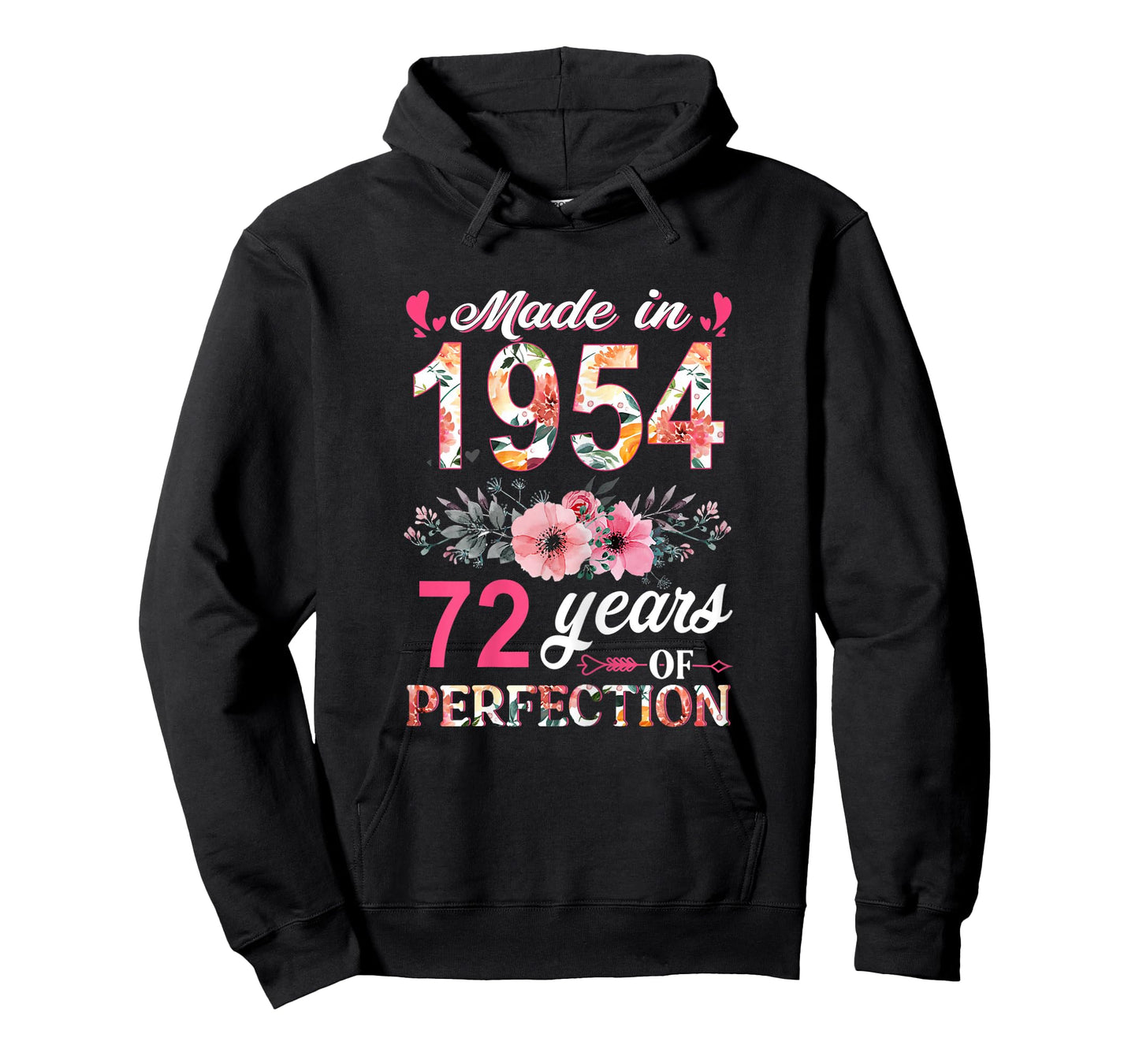 Made in 1954 Floral 72 Year Old 72th Birthday Gifts Women T-Shirt