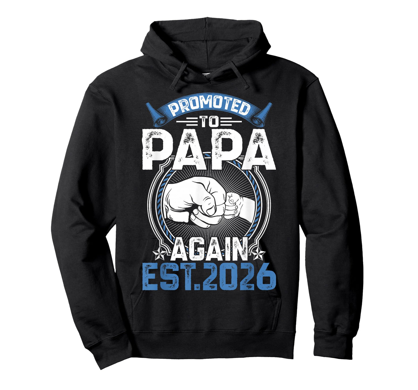 Retro Promoted to Papa 2026 Again Soon to Be Papa Father T-Shirt