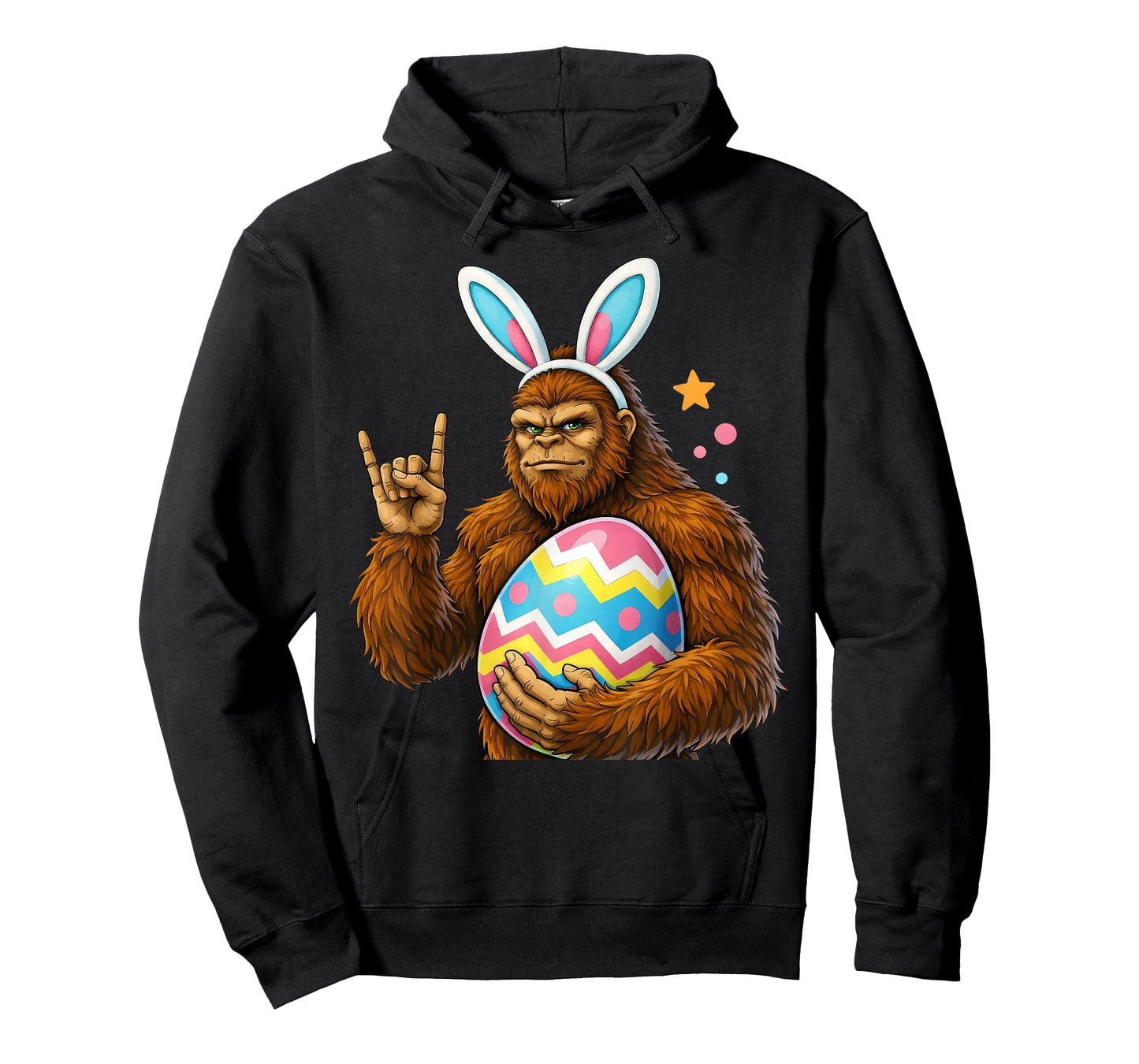 Bigfoot Sasquatch Bunny Easter Men Women Boy Kids T-Shirt