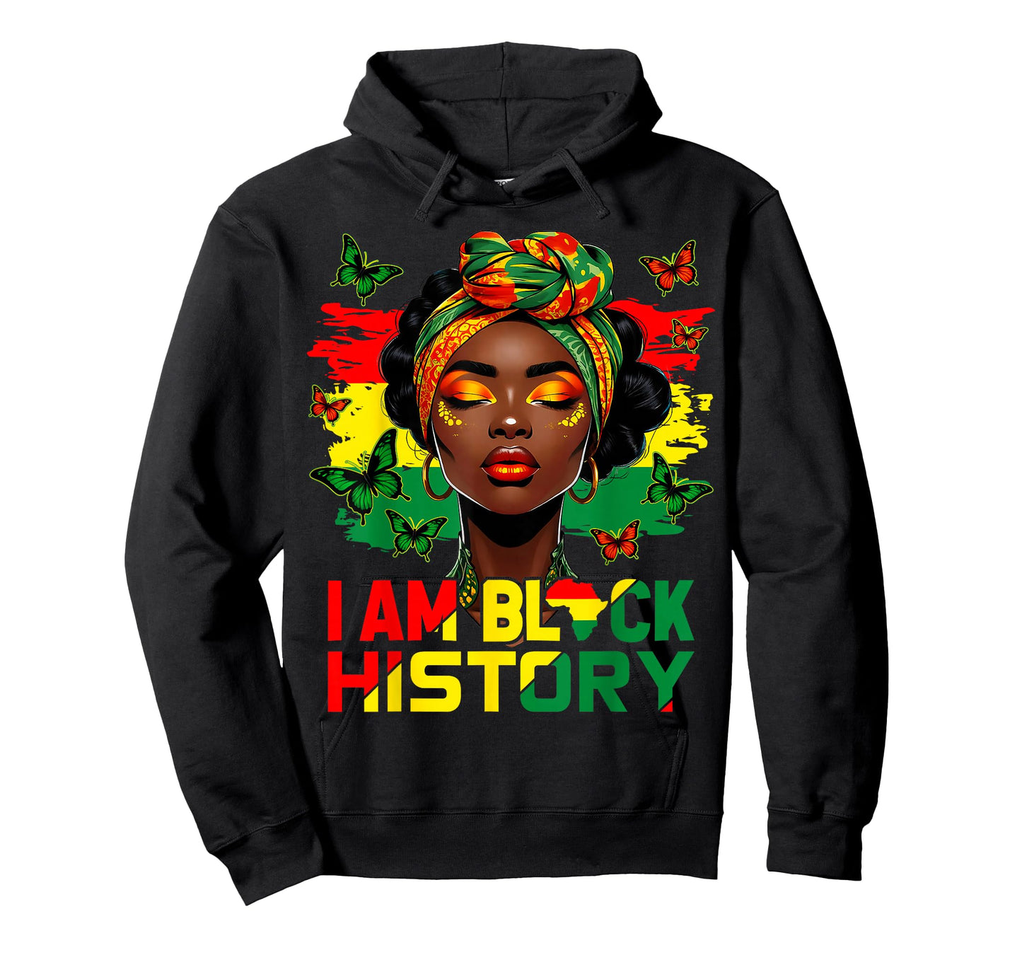 I Am Black History Melanin African American Women Girl T-Shirt