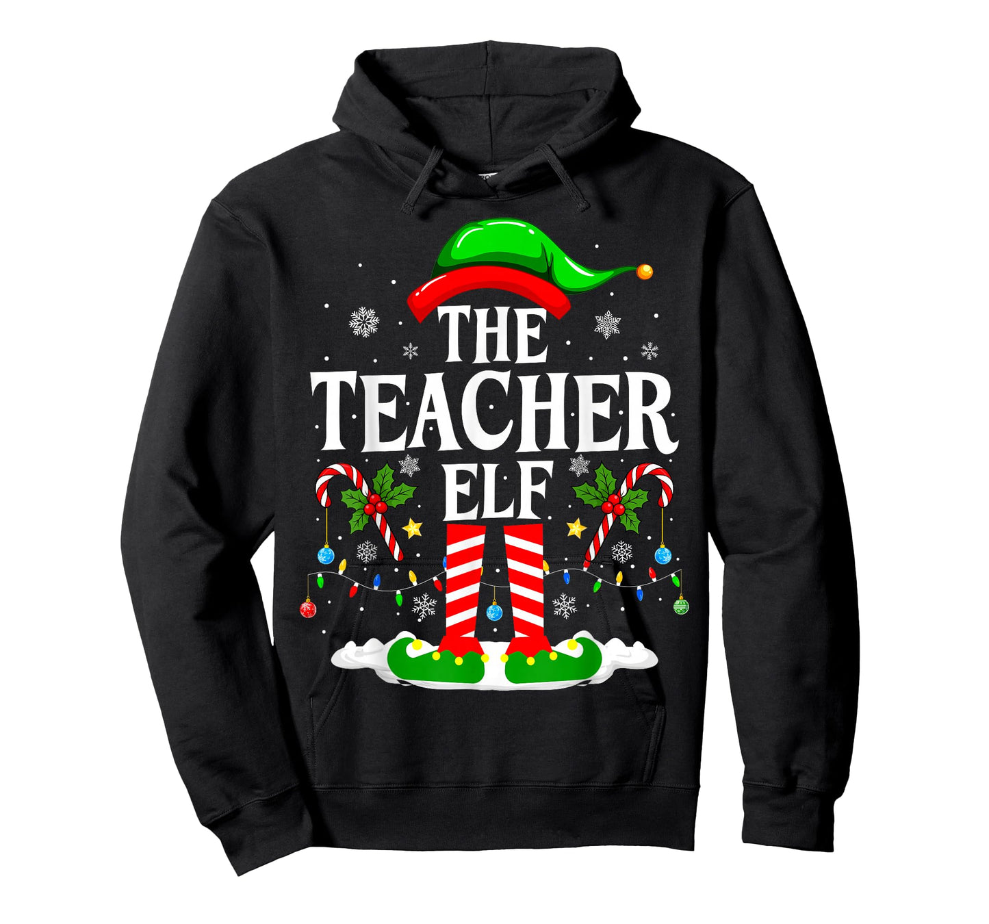 The Teacher Elf Funny Xmas Teachers Christmas Teacher Elf T-Shirt