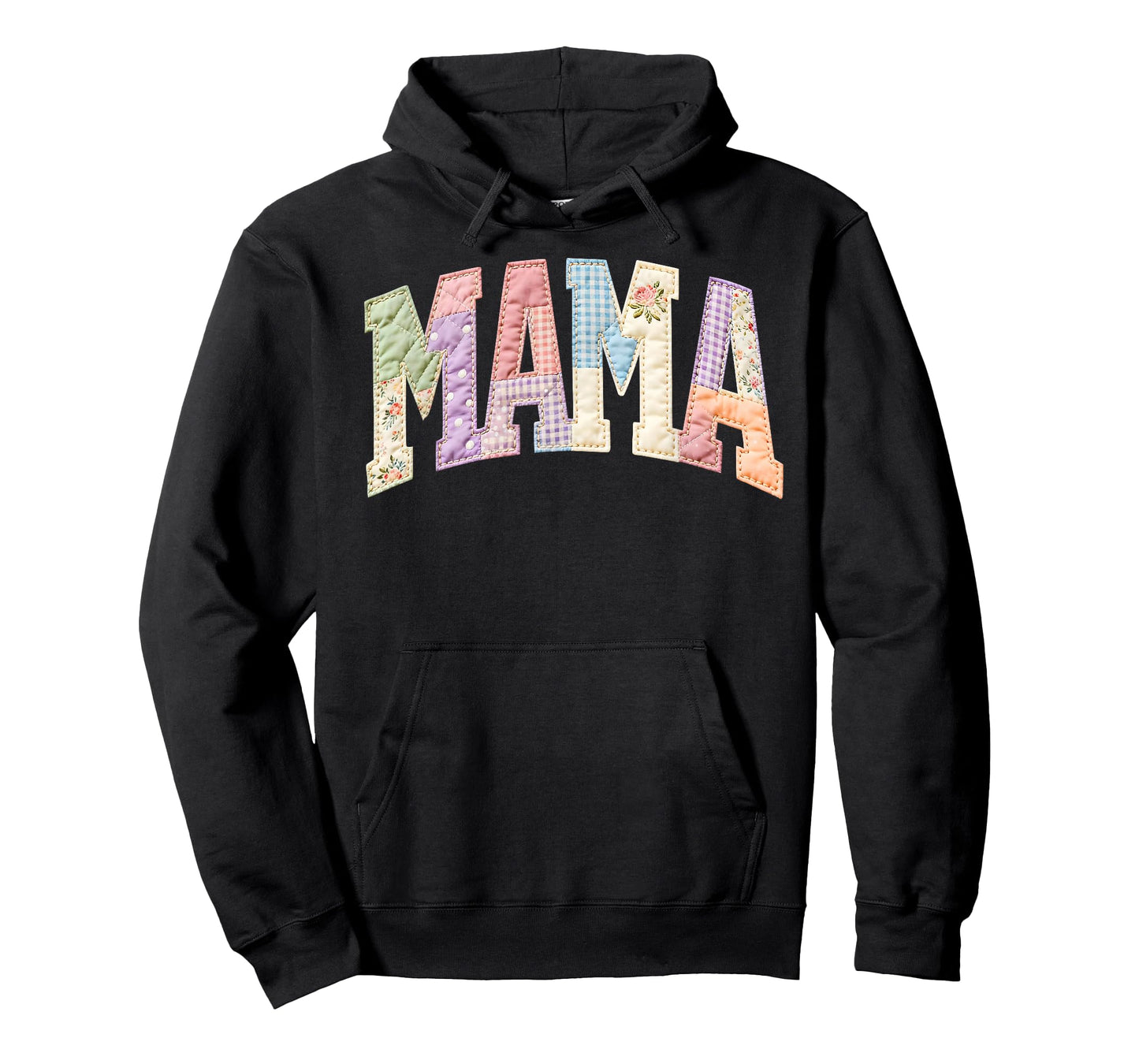 Patchwork Mama Mommy Funny Happy Mother's Day Mom Life Retro T-Shirt