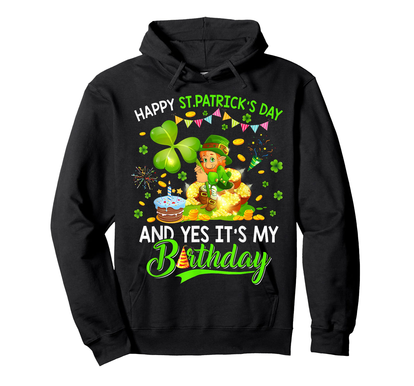 Happy St Patricks Day Birthday Shamrock Dab Bday Party Kids T-Shirt