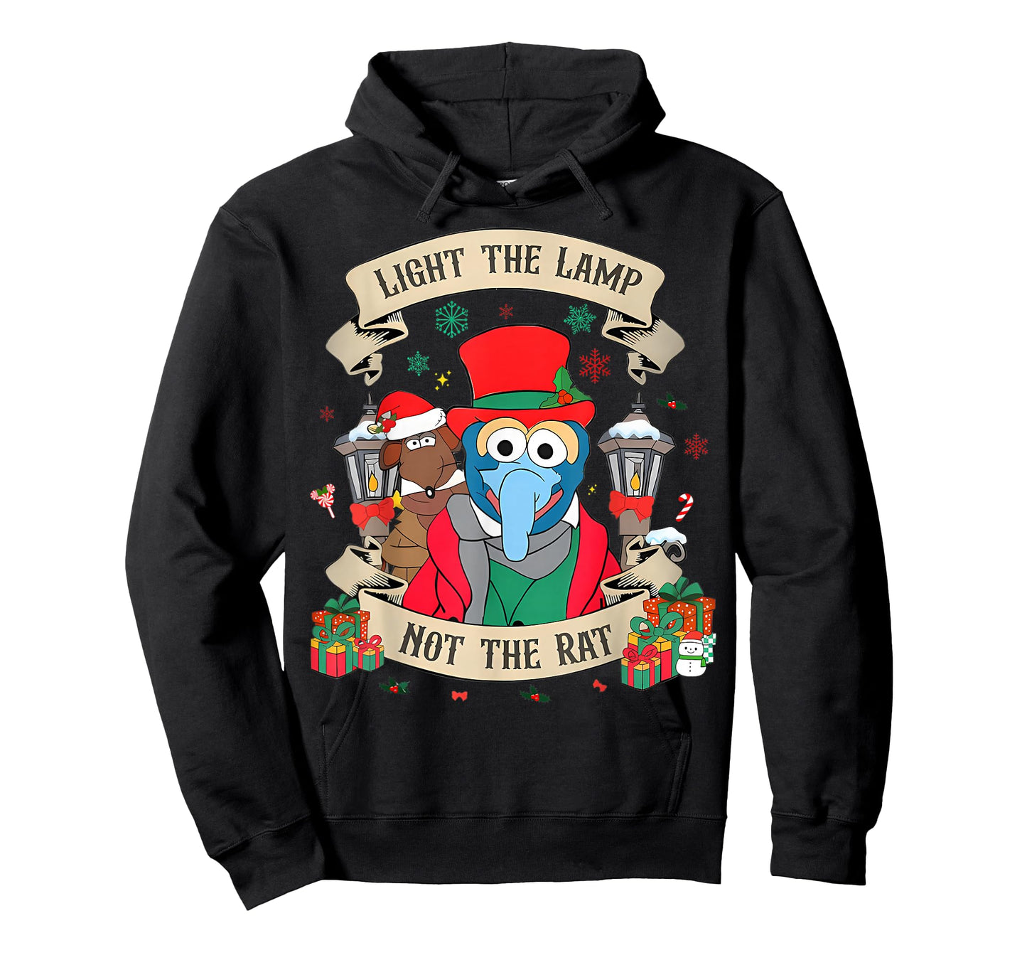 Light The Lamp Not The Rat Funny Christmas Matching Family T-Shirt