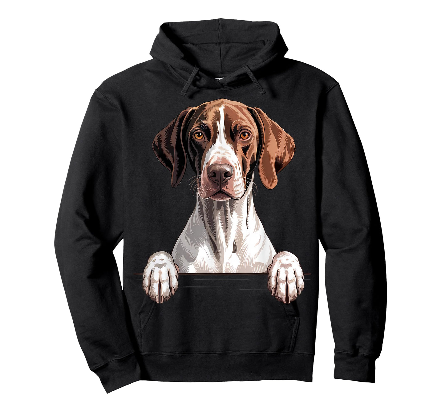 English Pointer Funny Peeking Pocket Puppy Dog Lover T-Shirt