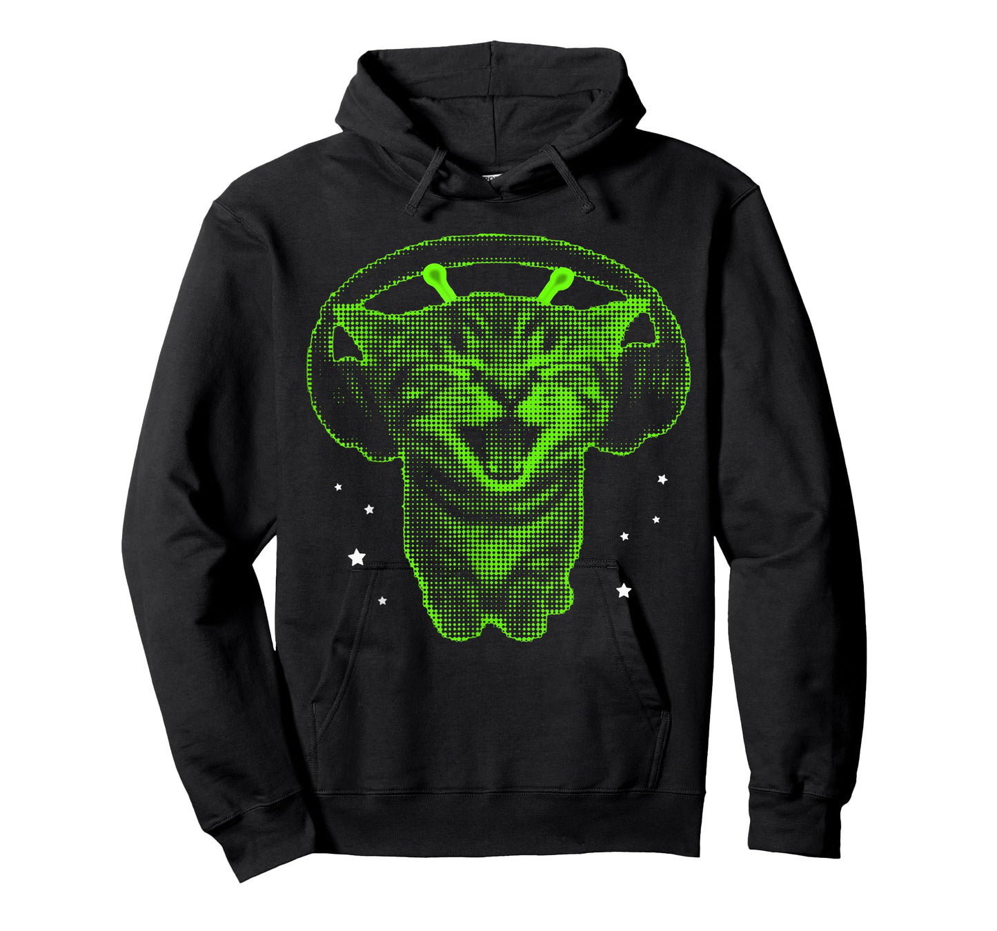 Retro Alien Cat Meme Funny Cat Vintage Space Kitty T-Shirt
