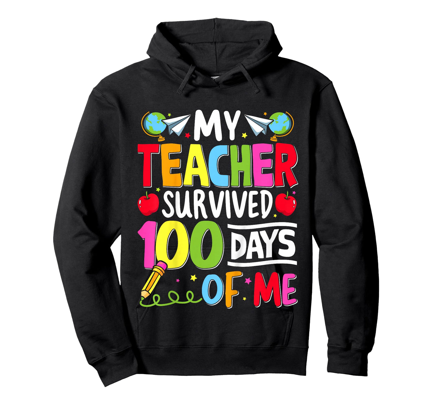 Kids 100th Day of School My Teacher Survived 100 Days of Me Boys T-Shirt