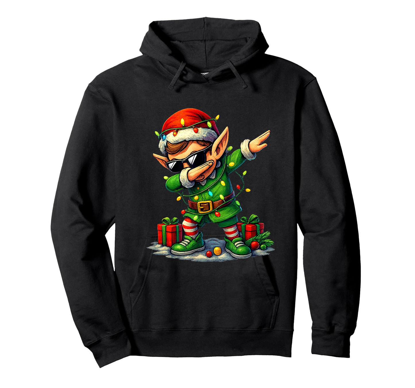 Christmas Elf Dabbing Dance Dab Xmas Pajamas Boys Girls Kids T-Shirt