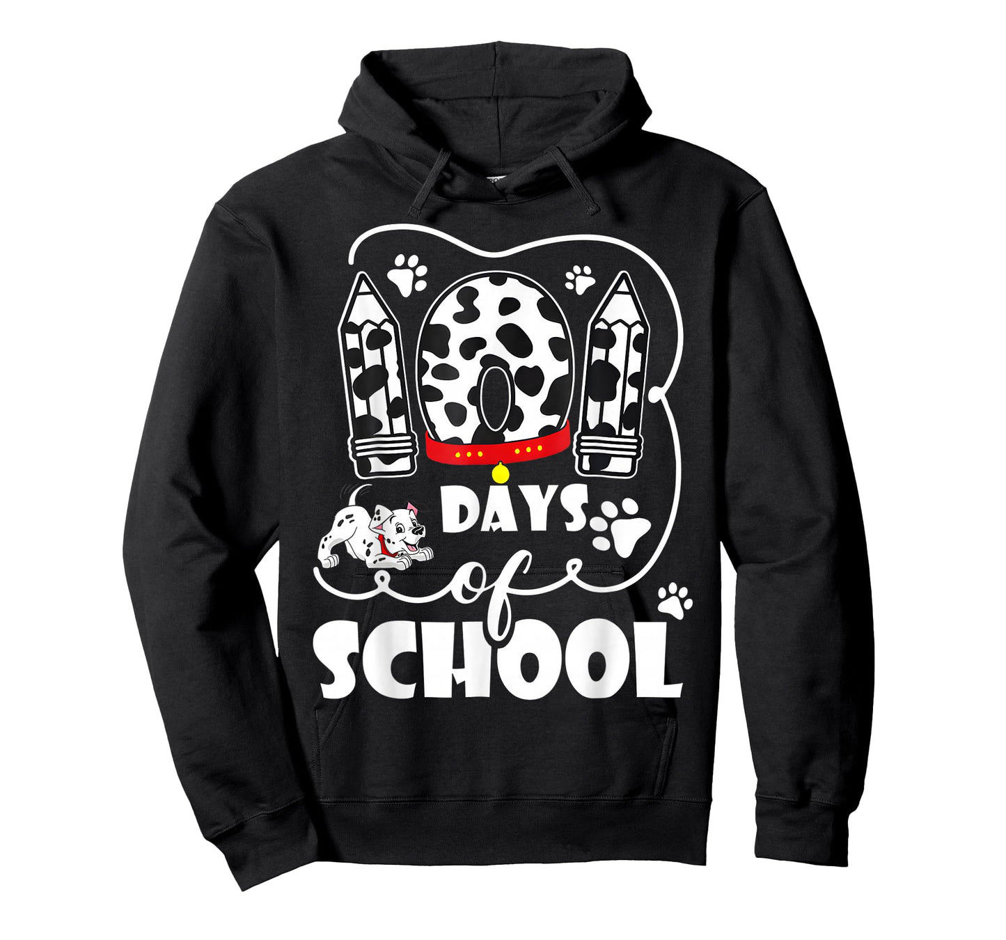 100 Days of School Dalmatian Dog Kids 100 Days Smarter T-Shirt