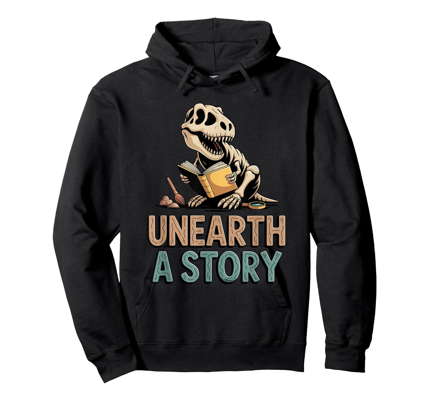Unearth A Story T-Rex Reading a Book Summer Reading 2026 T-Shirt