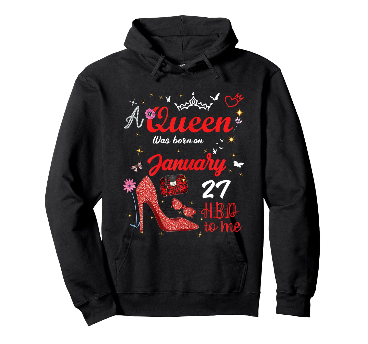 January 27 Birthday This Queen was Born on January 27th T-Shirt