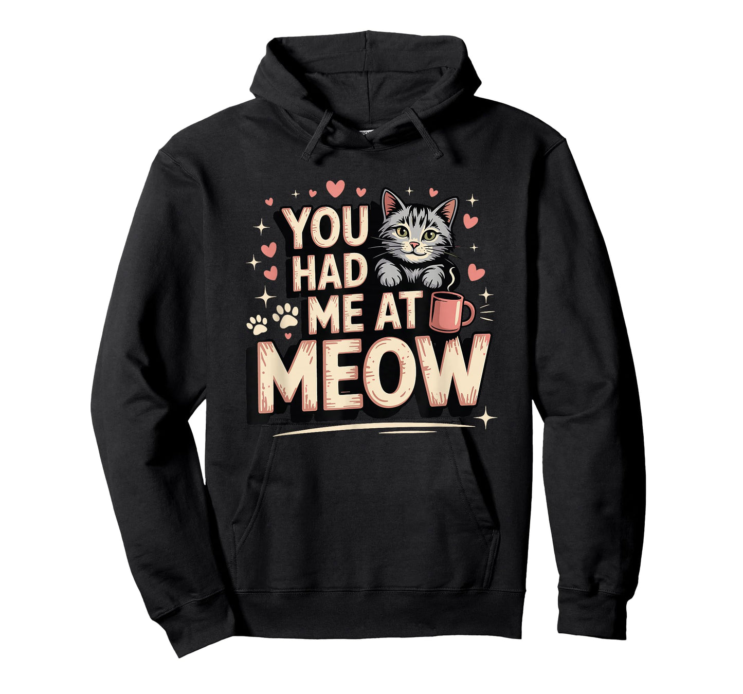 Cute Cat Lover Funny Kitten Pun You Had Me at Meow T-Shirt