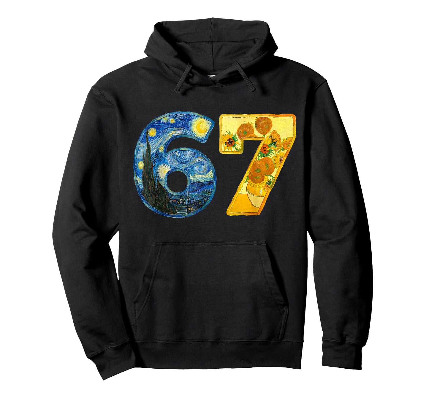 Van Gogh Art 67 Six Seven Starry Night Sunflowers Painter T-Shirt