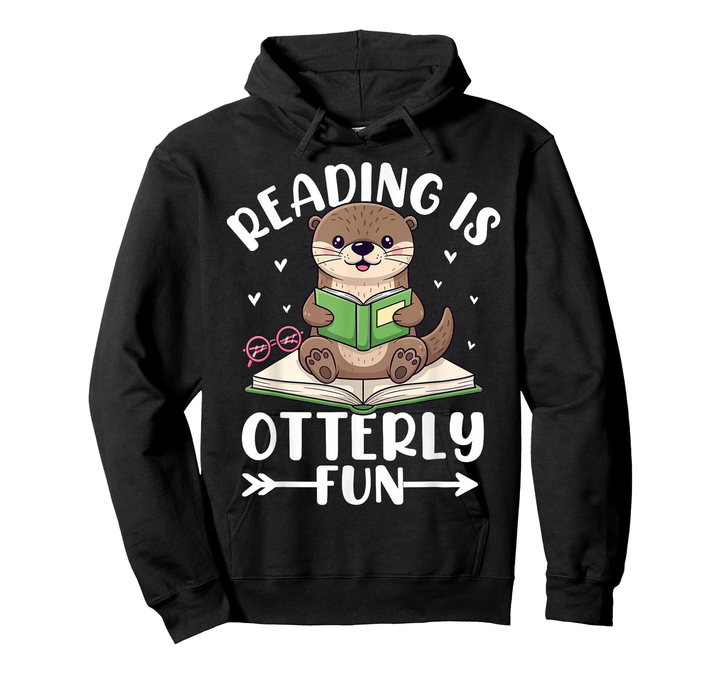 Cute Otter Reading Book Lover Sea Otters Animal Lover T-Shirt
