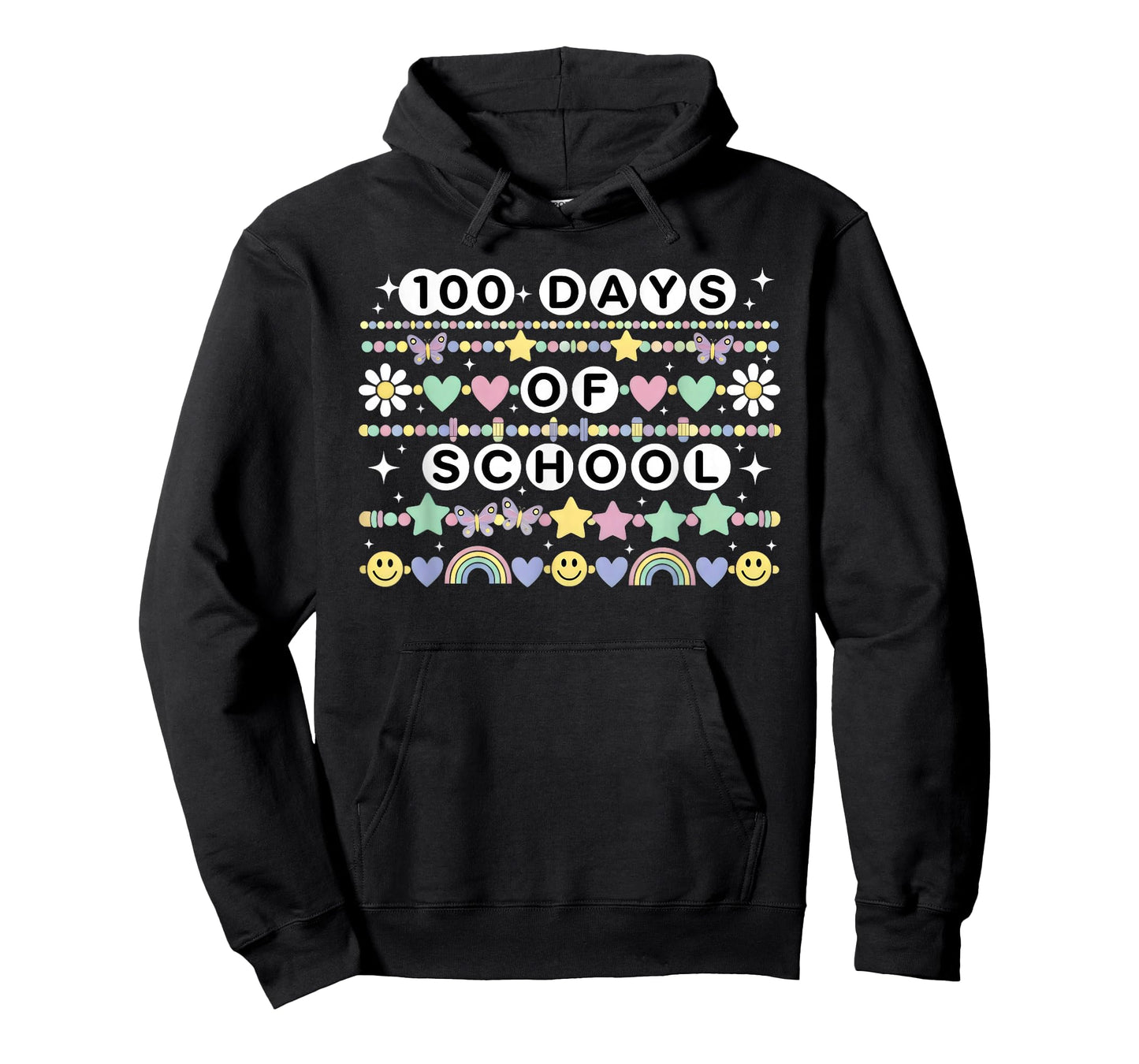 100 Days of School Friendship Bracelets Girls Kids Students T-Shirt