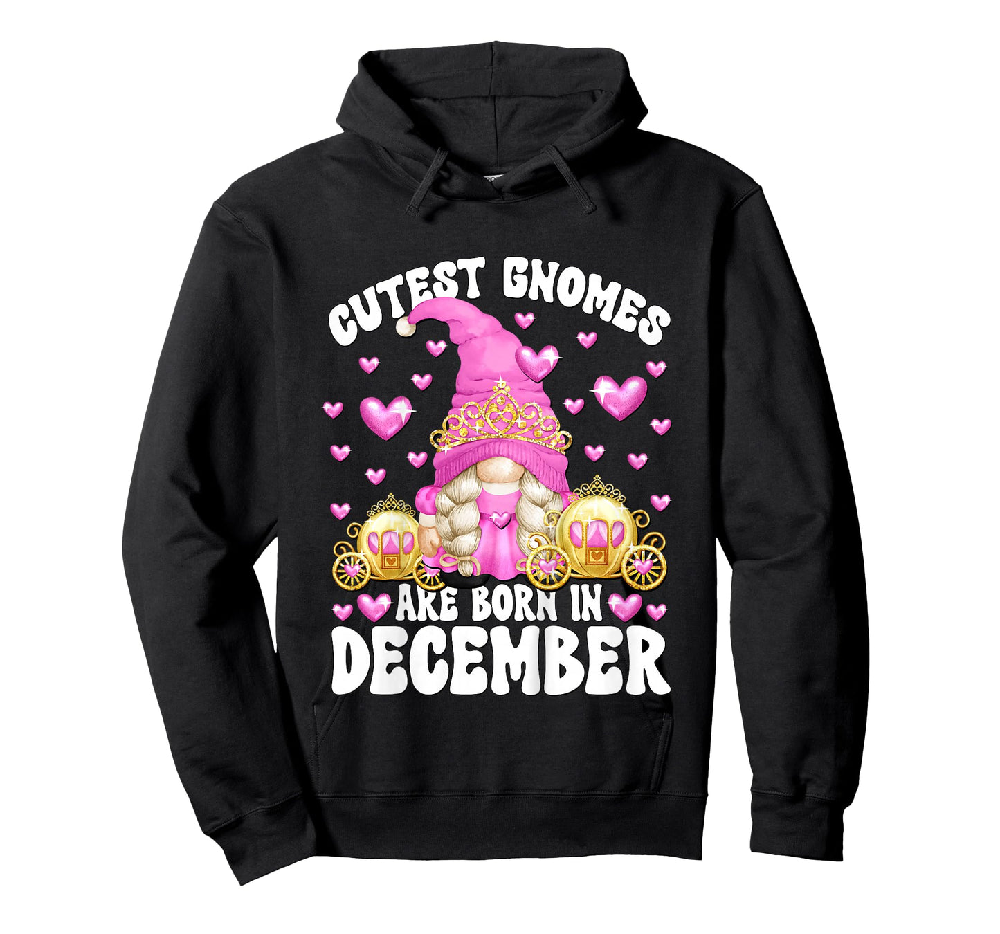Kids Cute Gnome for Kids Girls Born in December Birthday Princess T-Shirt