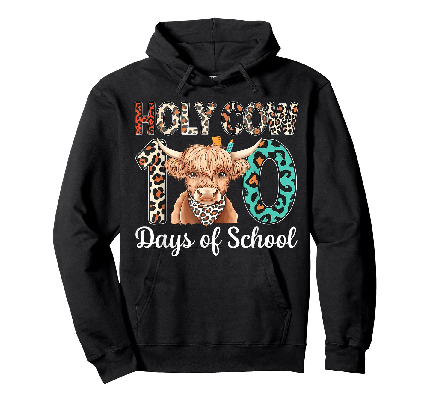 Holy Cow 100 Days of School 100th Day Smarter Teacher Kids T-Shirt