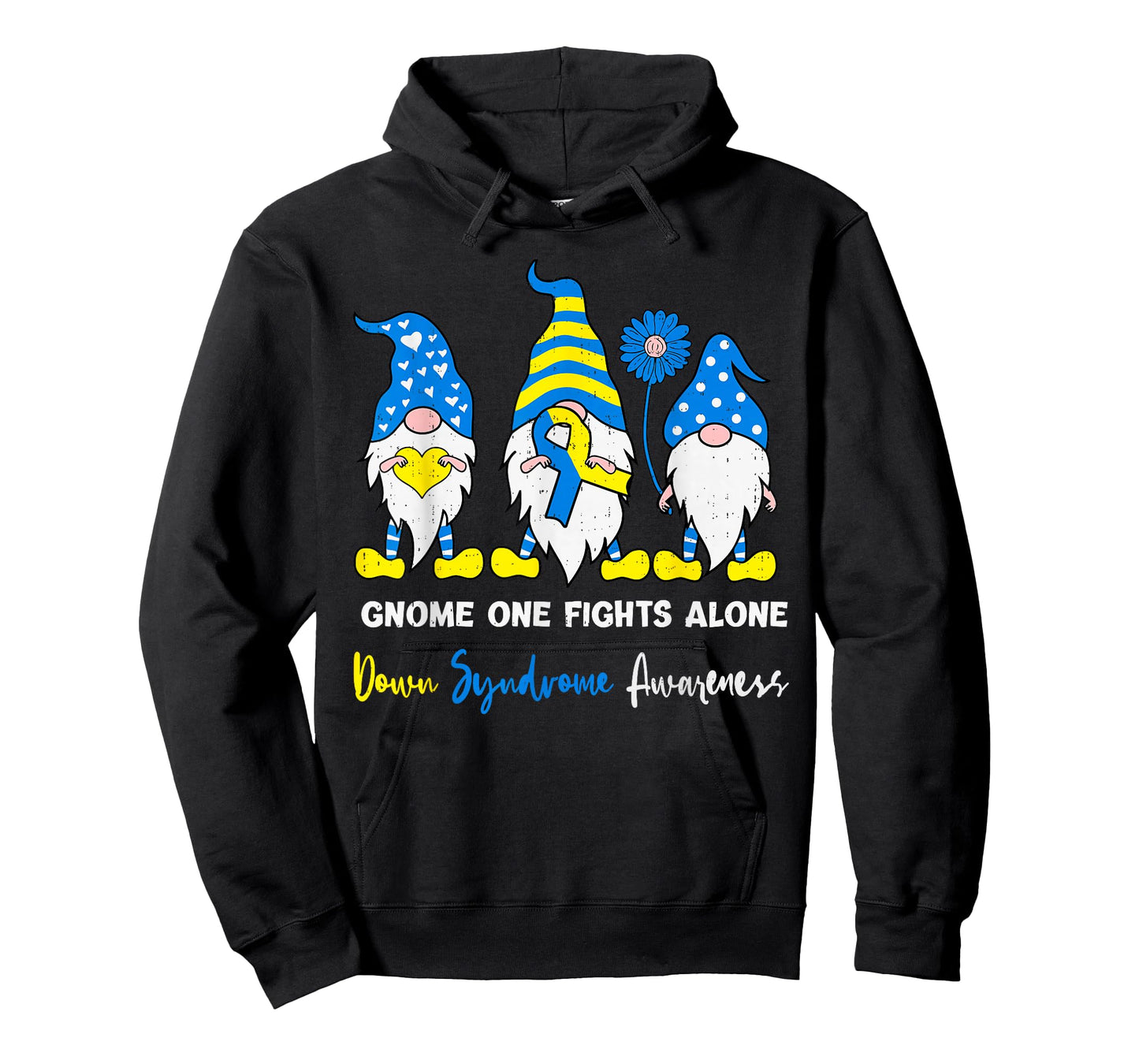 Gnome Down Syndrome Awareness T21 Trisomy 21 Men Women Kids T-Shirt