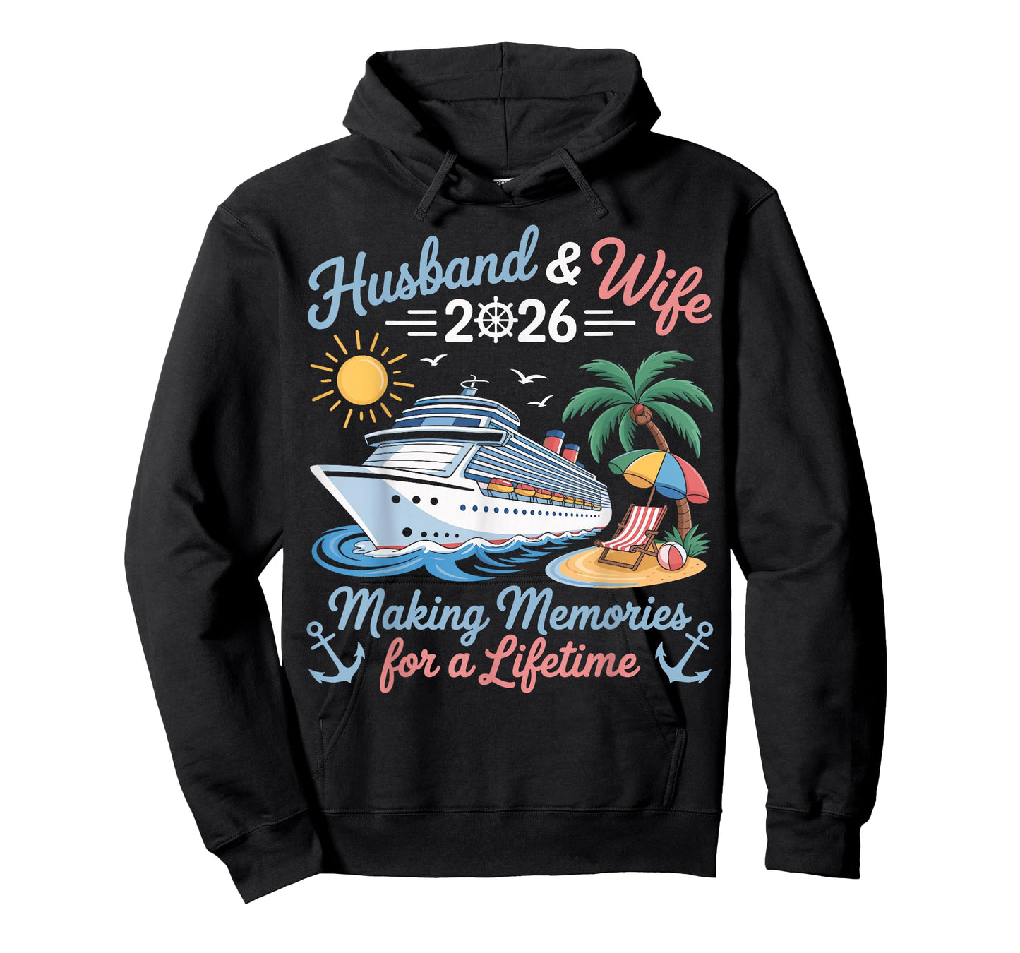 Husband & Wife 2026 Making Memories Cruise Matching Couple T-Shirt