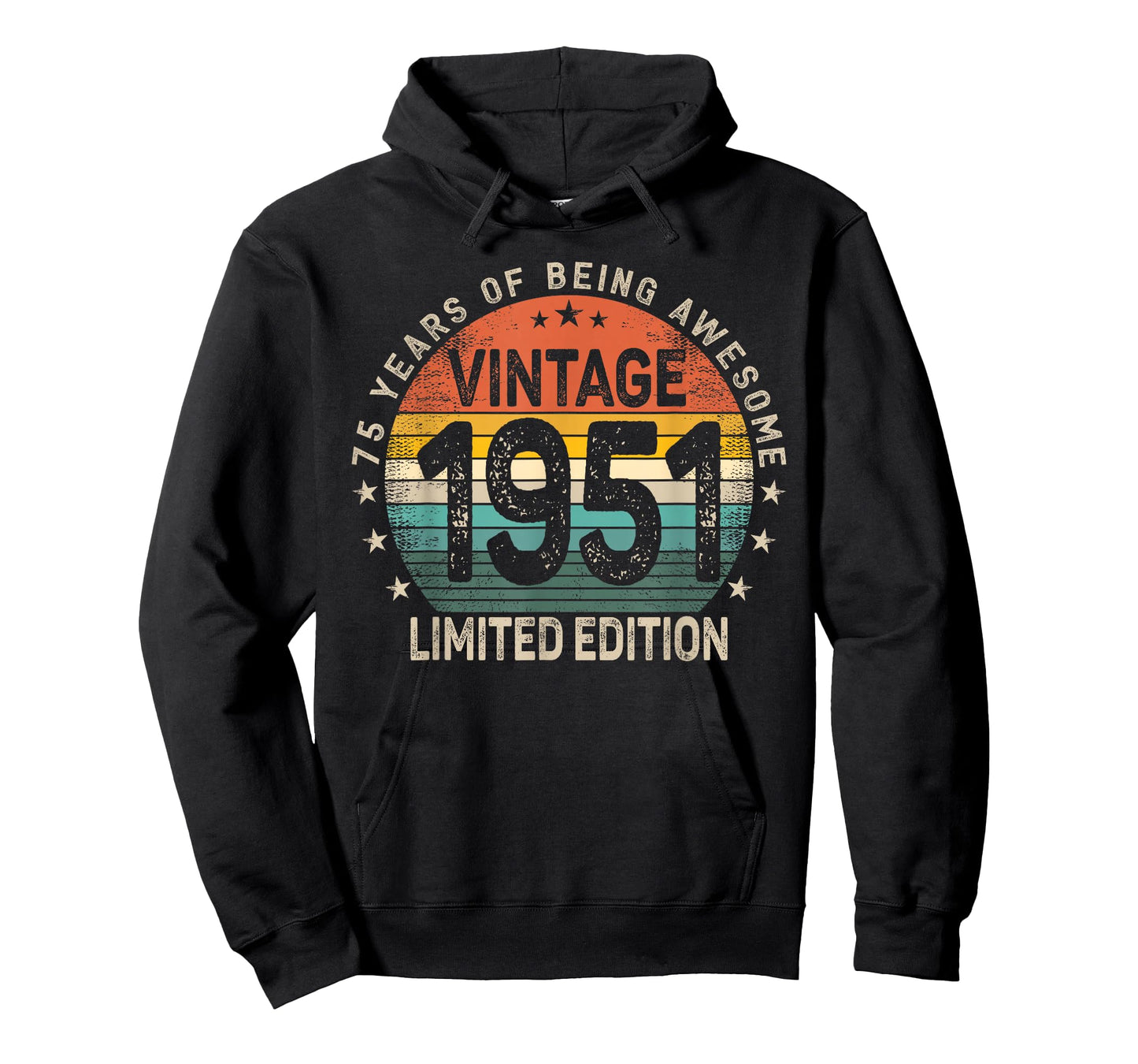 75 Years Old 1951 Vintage 75th Birthday Men Women T-Shirt