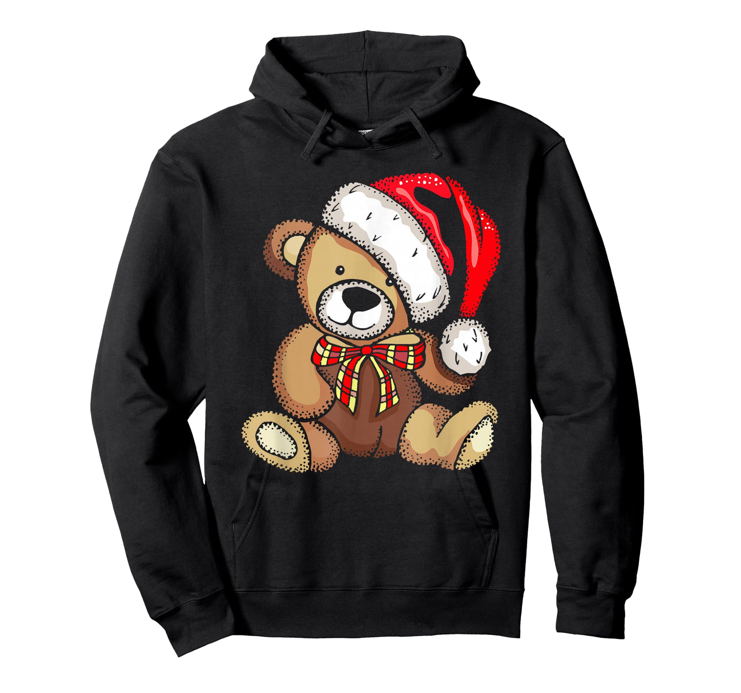 Teddy Bear Santa Hat Christmas Pajama Cute X-Mas Boys Girls T-Shirt