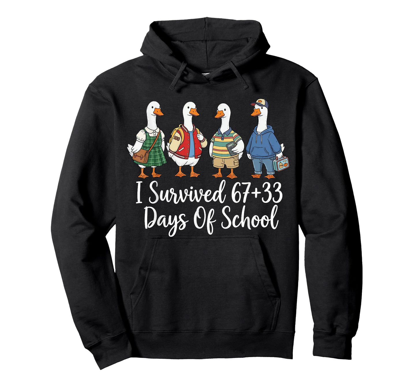 I Survived 67+33 Funny 100th Days of School Teachers T-Shirt