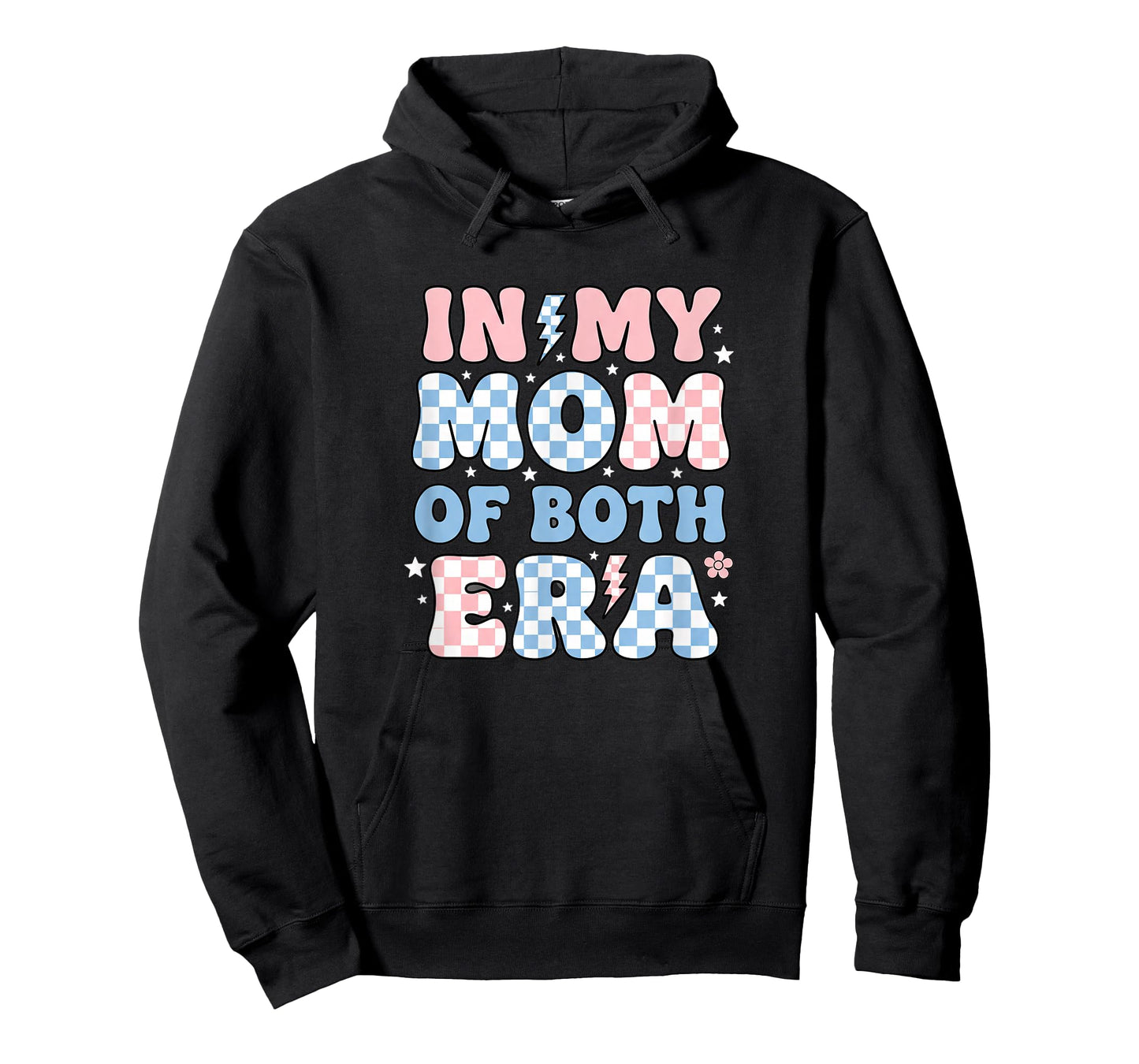 in My Mom of Both Era Mom Retro Mama of Both Groovy Design T-Shirt