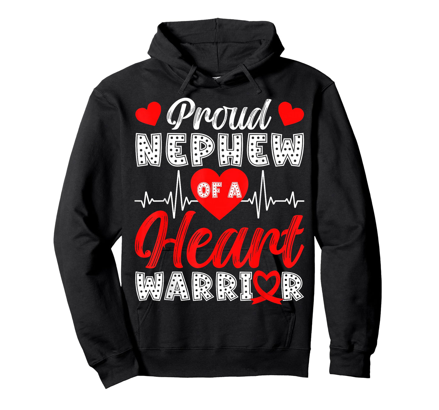 Proud Nephew of Heart Warrior Heart Disease Awareness T-Shirt
