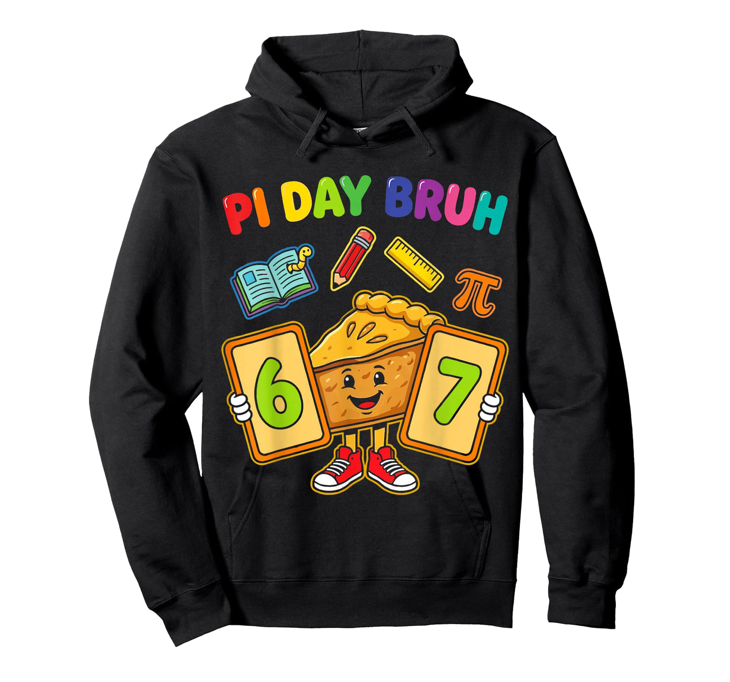 Pi Day Bruh Funny 6 7 Pie Math Teacher Kids T-Shirt
