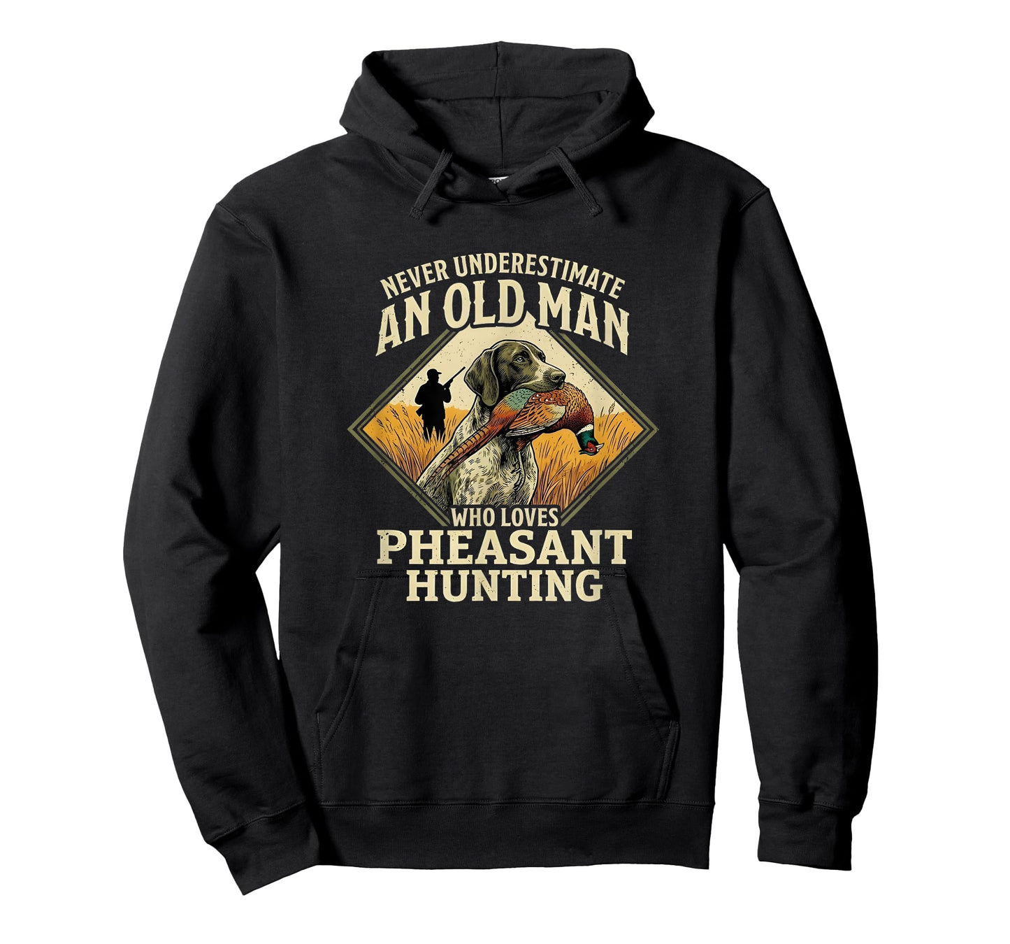 Never Underestimate an Old Man Who Loves Pheasant Hunting T-Shirt