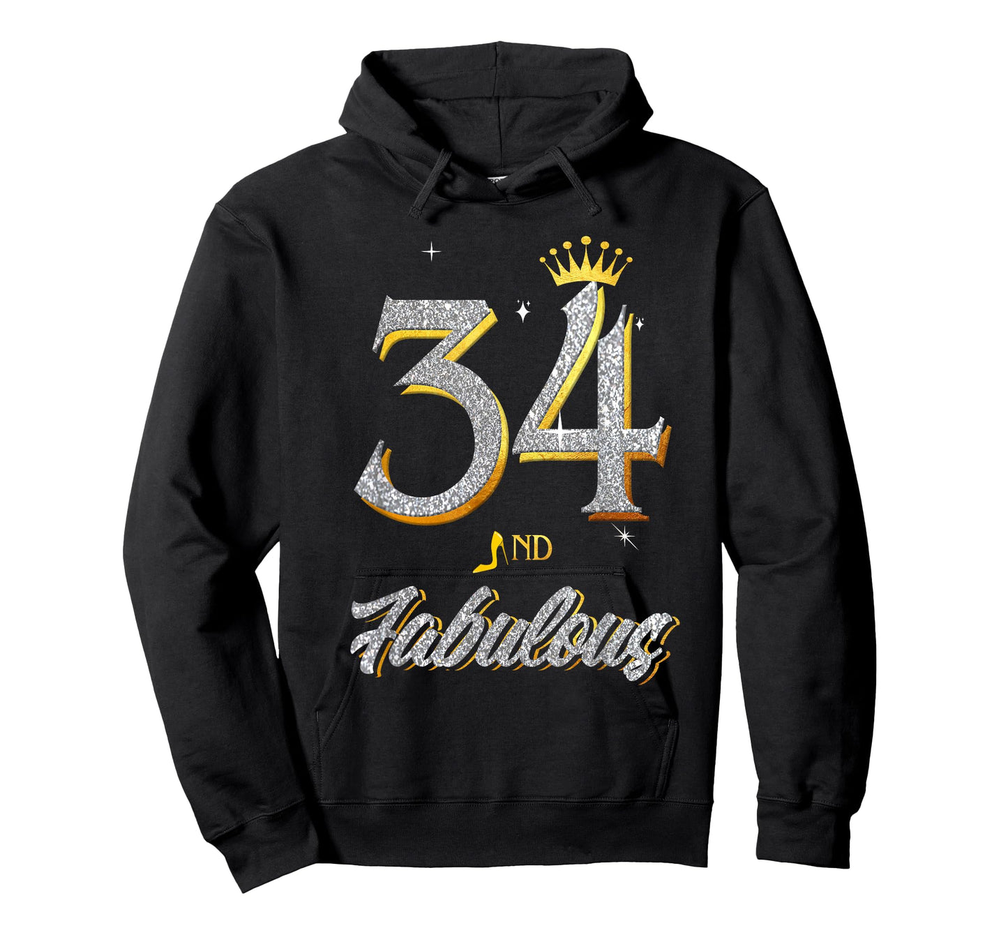 34th Birthday and Fabulous for Girl Women 34 Years Old T-Shirt