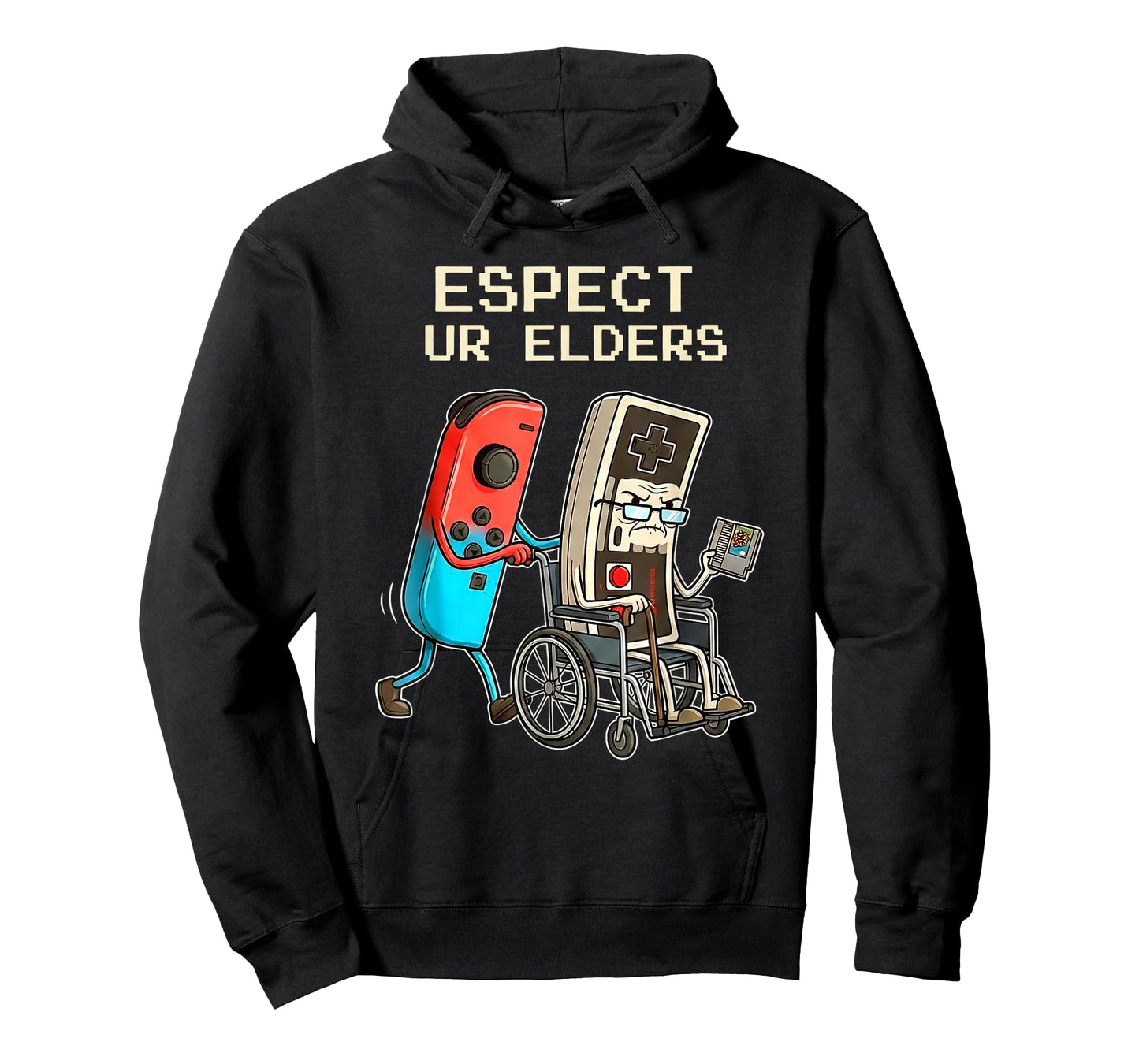 Respect Ur Elders Retro Gaming Controller Funny T-Shirt