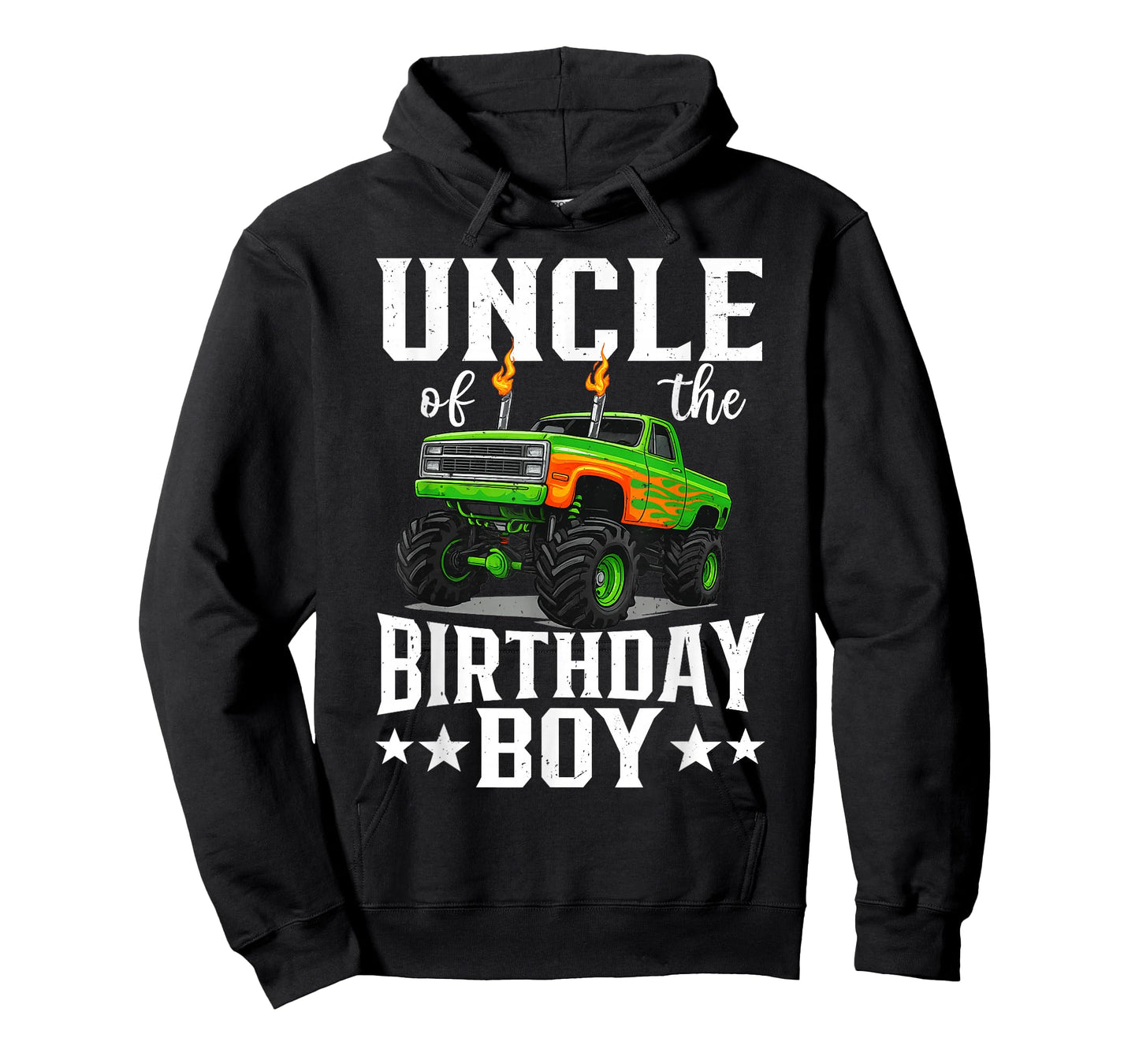 Uncle of The Birthday Boy Monster Truck Family T-Shirt