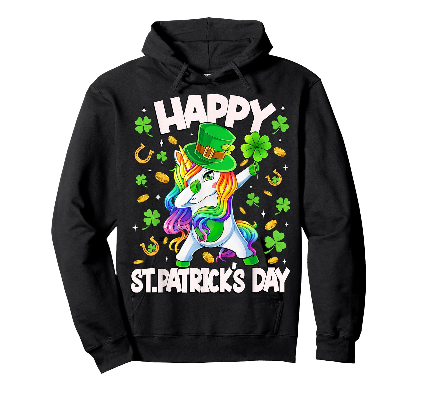 Happy St Patricks Day Irish Unicorn Dabbing Lepricorn Kids T-Shirt