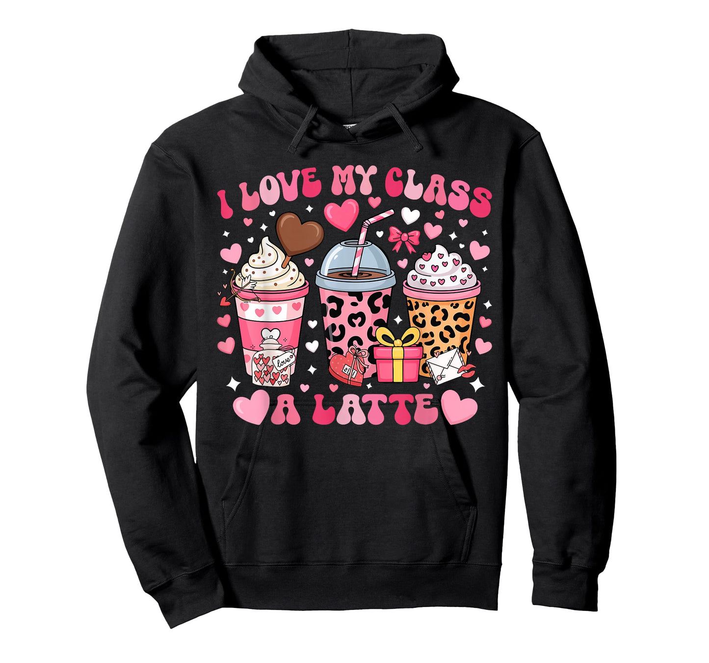 I Love My Class A Latte Valentine Teacher Girl Women Kid T-Shirt
