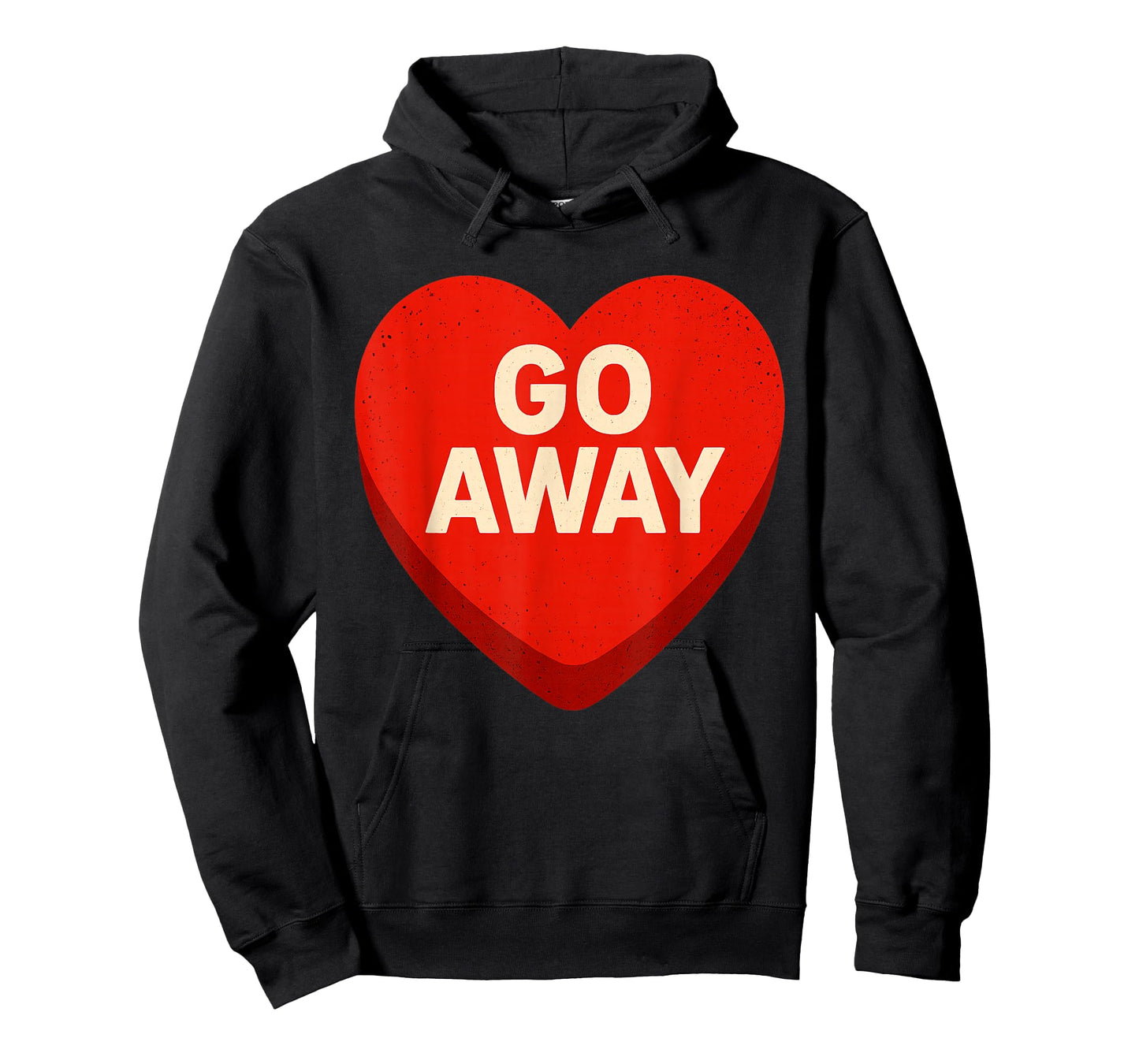 Anti Valentines Day Goth Emo Candy Heart Go Away T-Shirt