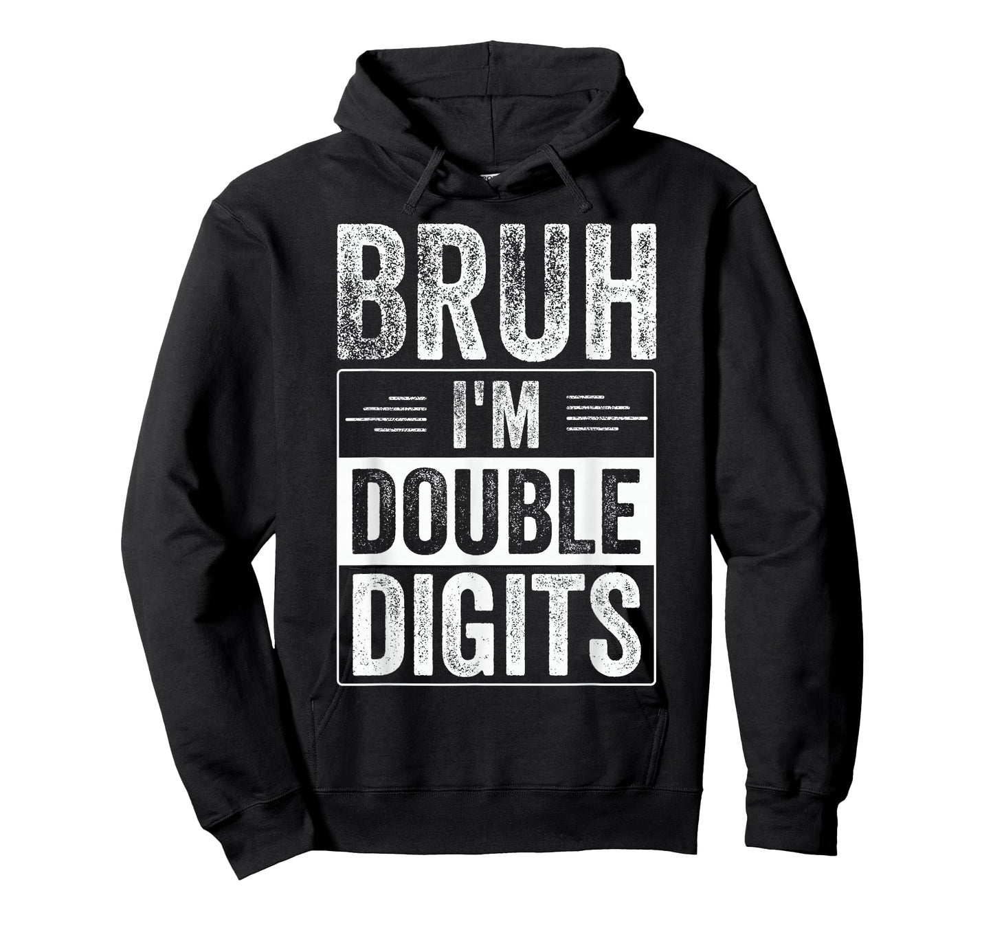 Funny Boy 10th Birthday Bruh I'm Double Digits 10 Year Old T-Shirt
