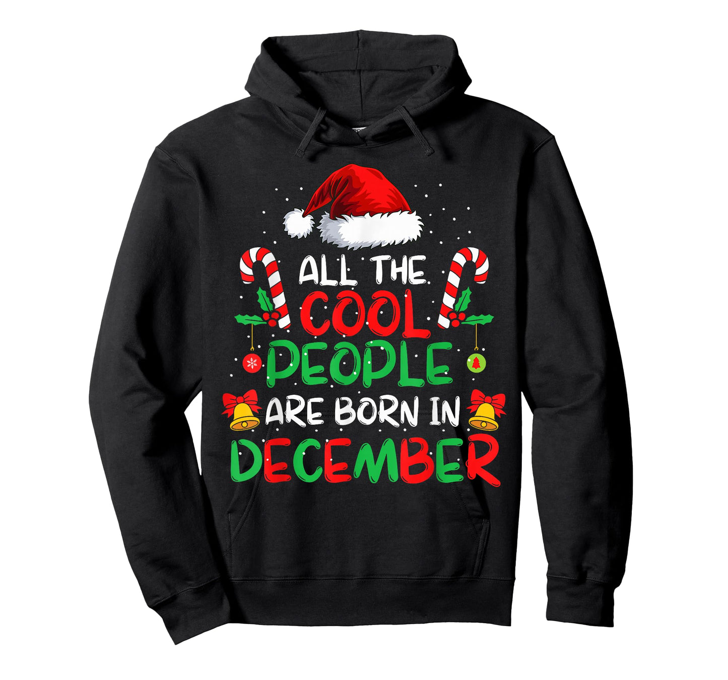 Cool People are Born in December Santa Hat Xmas Birthday T-Shirt