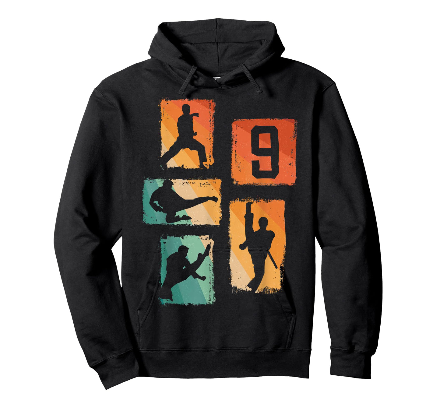 9th Birthday Karate Taekwondo 9 Years Old Boy Martial Arts T-Shirt