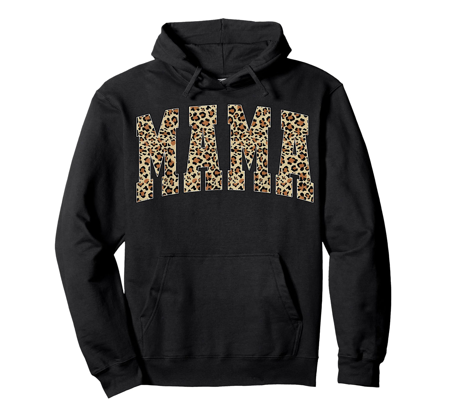 Retro Varsity Mama Mom Leopard Cheetah Mother's Day T-Shirt