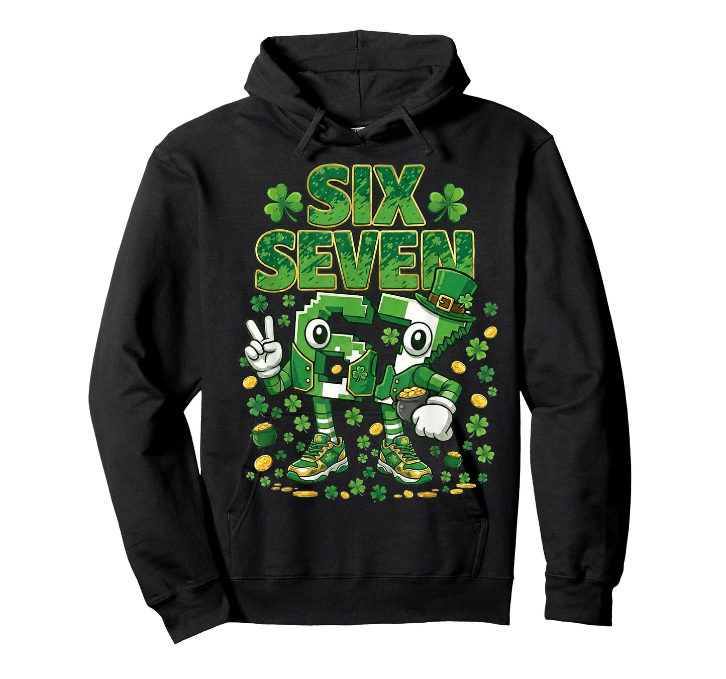 St Patricks Day 67 Boys Kid Irish Shamrock St Pattys Day 6 7 T-Shirt