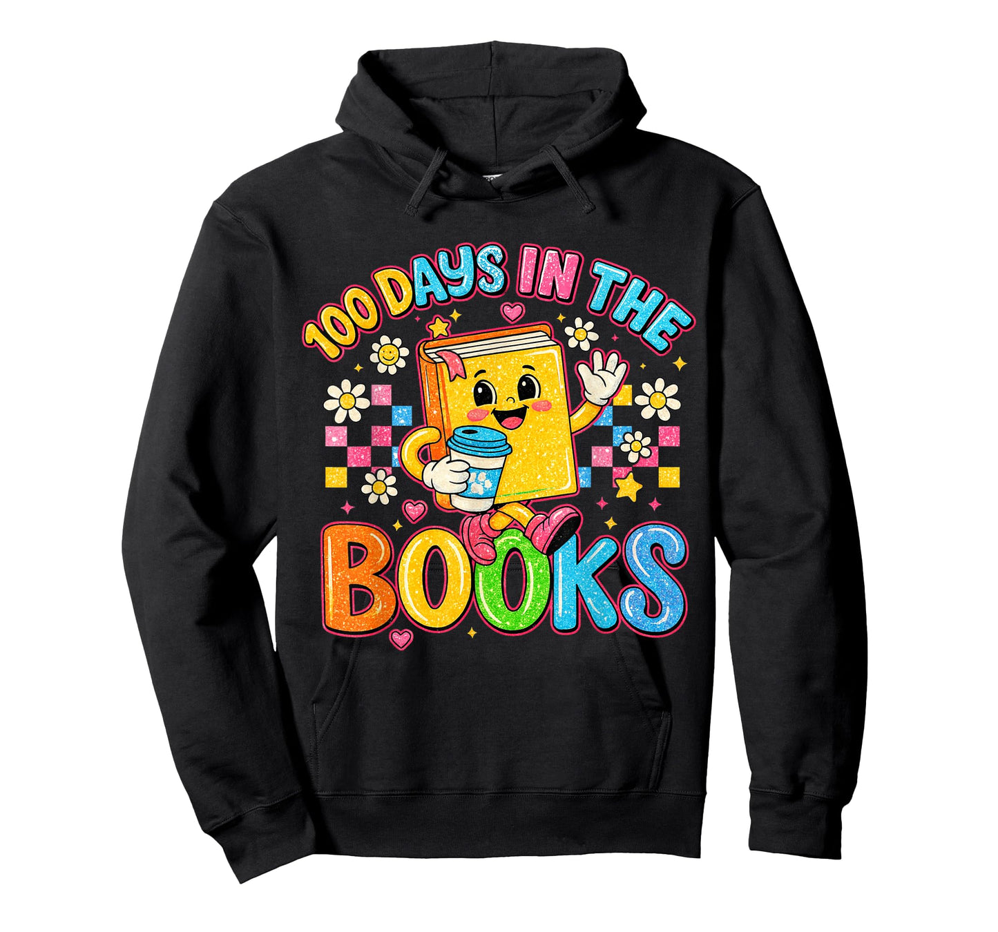 Preppy 100 Days in The Books Teacher Reading Coffee T-Shirt