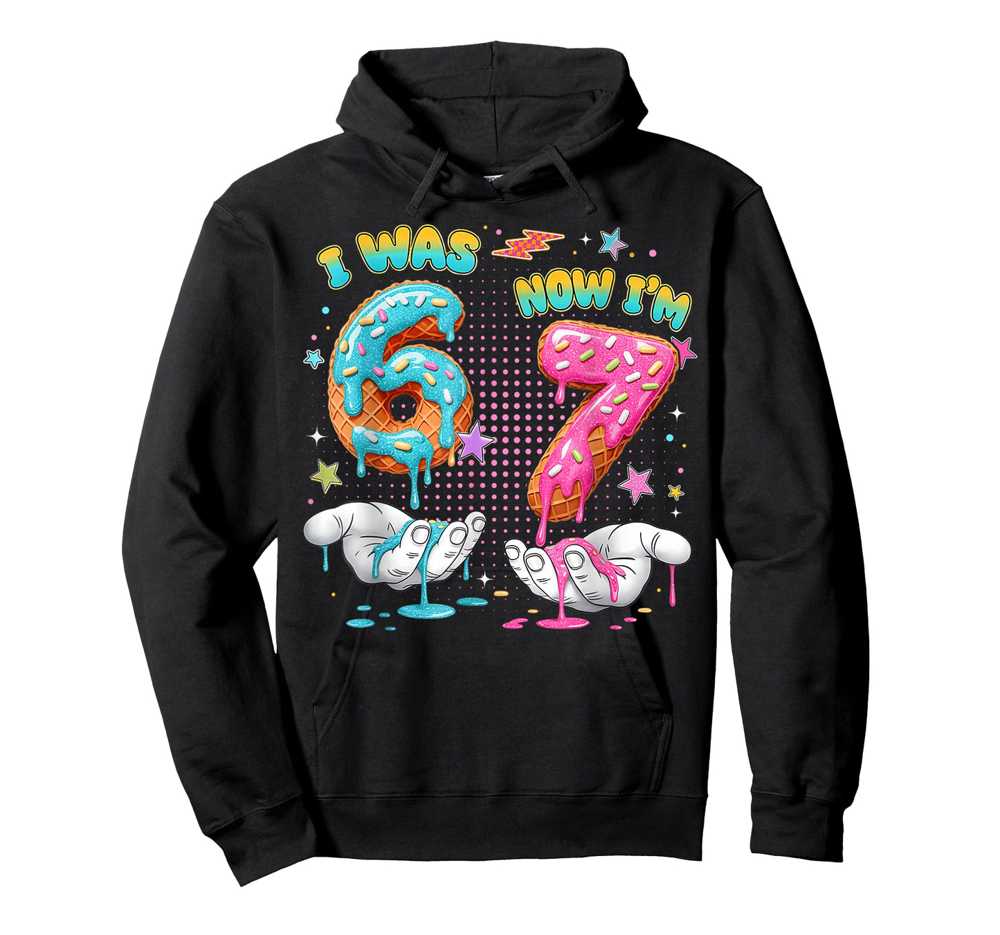 7 Year Old Birthday Funny I was 6 Now I'm 7 Boy Girl Kid T-Shirt