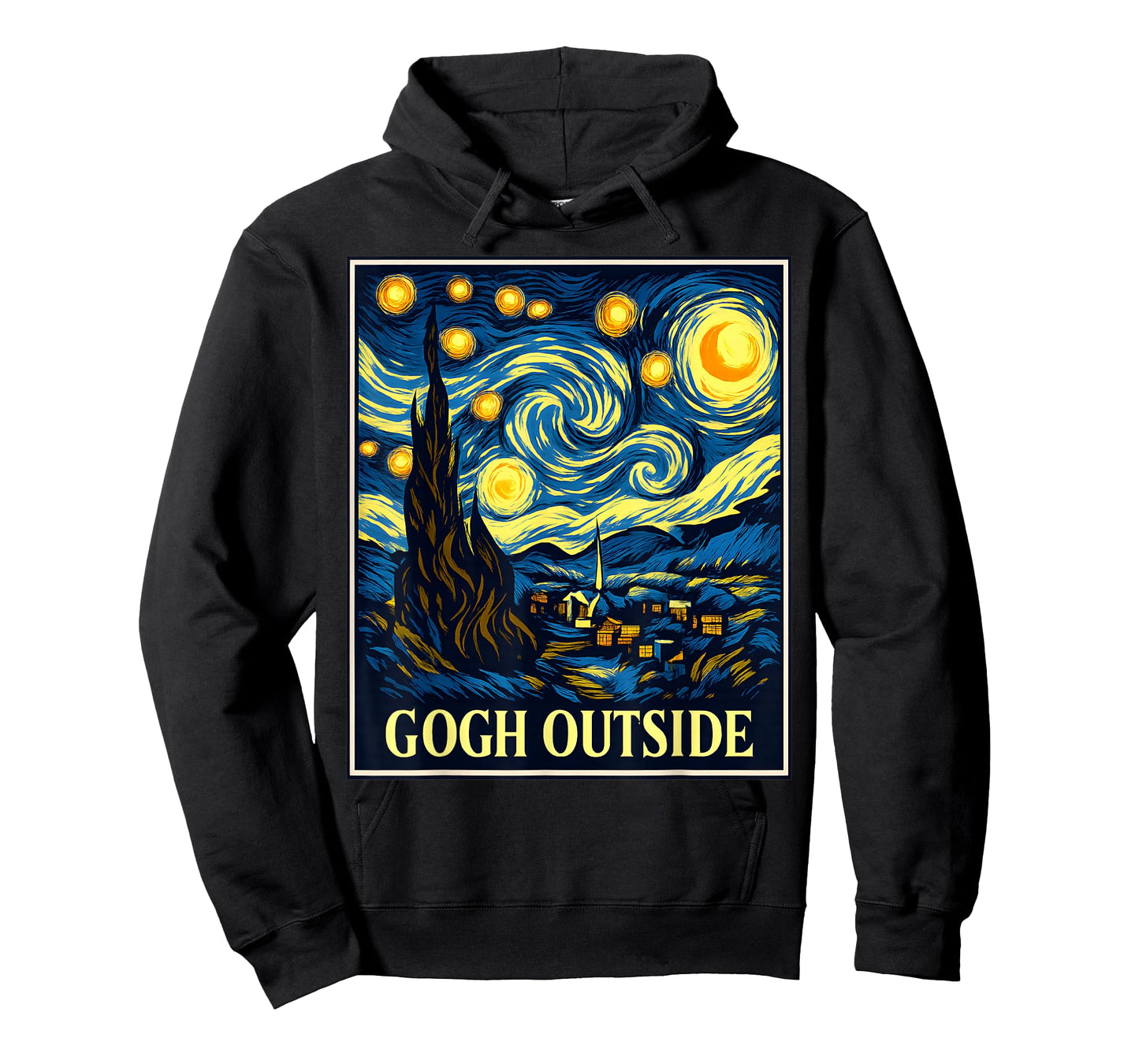 Gogh Outside Starry Starry Night Vincent Van Gogh T-Shirt T-Shirt