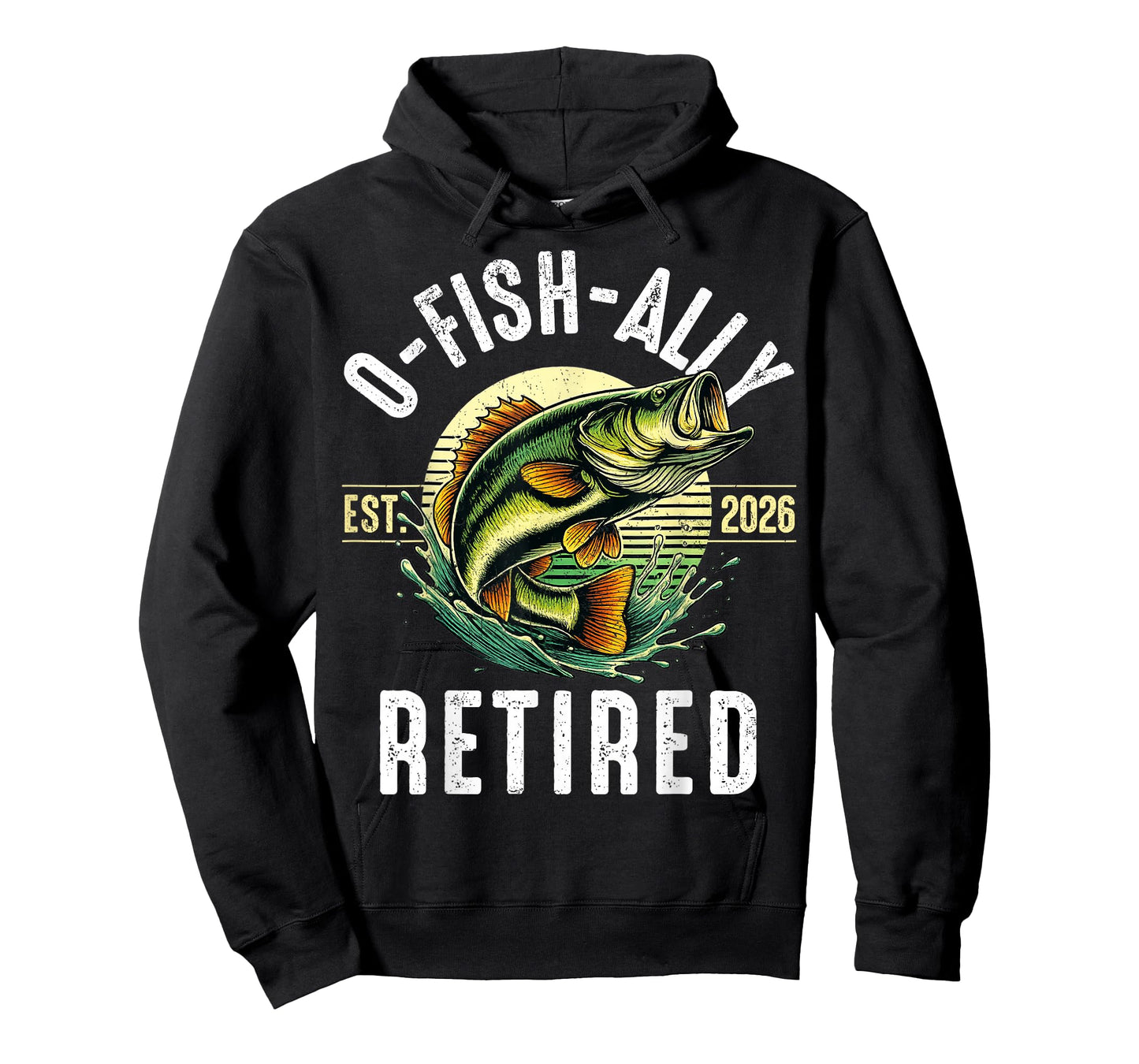OFishAlley Retired Retirement 2026 Funny Fishing Men T-Shirt