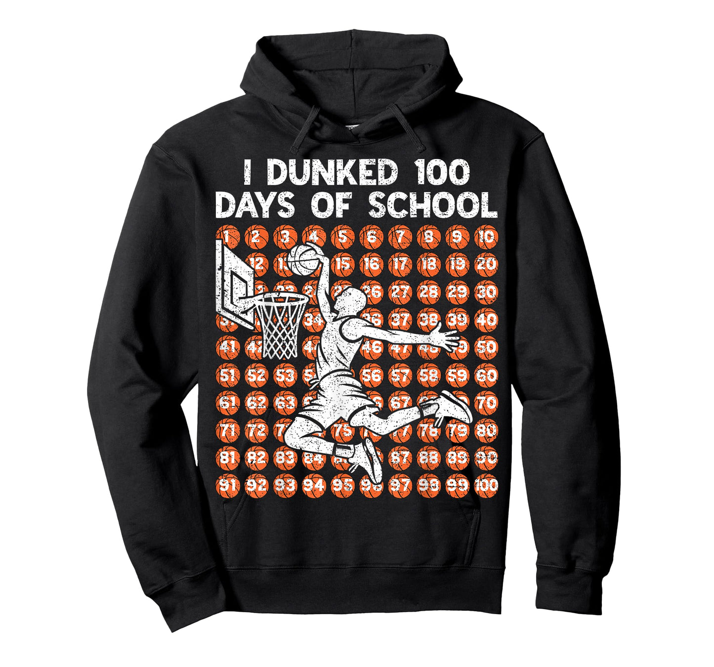 100 Days of School I Dunked 100 Days Basketball 100th Day T-Shirt