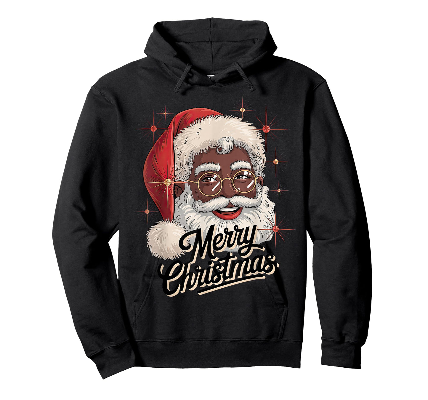 African American Santa Christmas Black Xmas T-Shirt