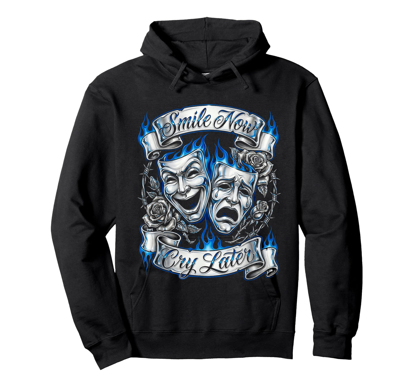 Smile Now Cry Later Chicano Masks Lowrider Art T-Shirt